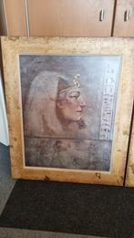 2 Egyptische Schilderijen - ophalen rijswijk gld, Ophalen, Gebruikt, Schilderij, 75 cm of meer