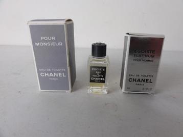 3 Chanel heren miniaturen : Pour Monsieur,  Egoiste  en  beschikbaar voor biedingen