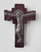 Uniek kruis jaren 60 steen/emaille gesigneerd, Antiek en Kunst, Ophalen of Verzenden