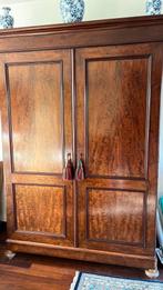 Mahonie houten kast, Antiek en Kunst, Antiek | Meubels | Kasten, Ophalen of Verzenden