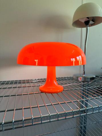 Retro Paddenstoel Lamp Oranje beschikbaar voor biedingen