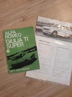 alfa romeo giulia ti super handleiding 105 serie, Auto diversen, Handleidingen en Instructieboekjes, Ophalen of Verzenden