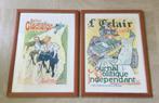 2 Art Nouveau prints uit 1897 en 1895 goede staat, Antiek en Kunst, Verzenden