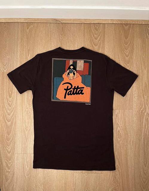 Patta t-shirt, Kleding | Heren, T-shirts, Zo goed als nieuw, Blauw, Verzenden
