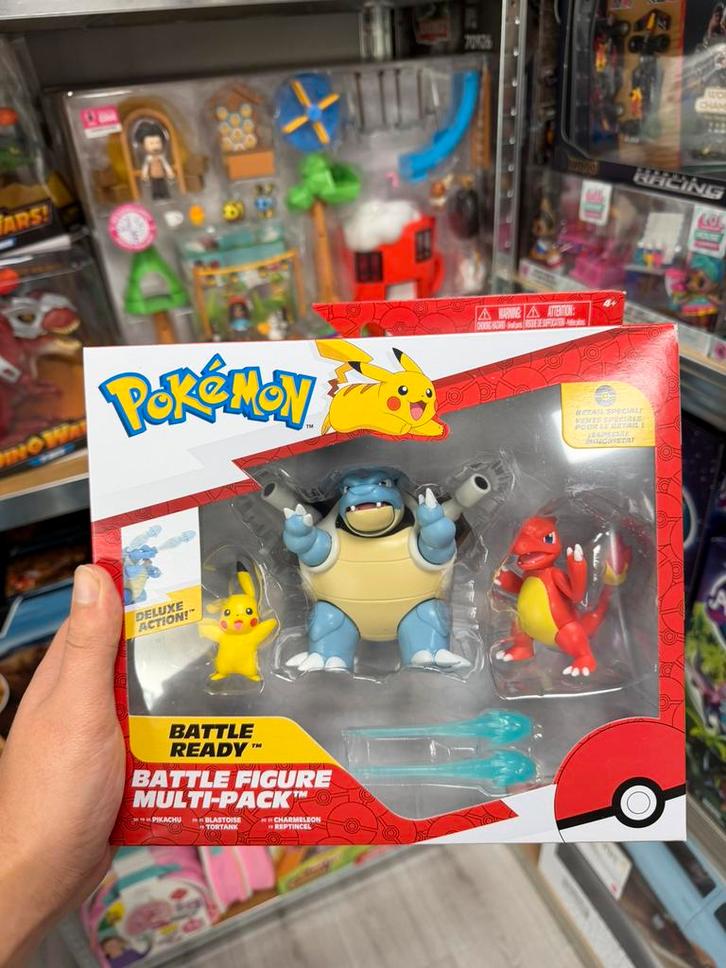 Pokemon battle figure multipack pikachu blastoise charmeleon, Hobby en Vrije tijd, Verzamelkaartspellen | Pokémon, Nieuw, Overige typen