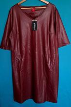 Nieuwe Bordeaux Leatherlook Stretch Jurk ONLY-M. Mt 42, Nieuw, Maat 42/44 (L), Knielengte, ONLY-M.