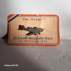 Uiver Speldje - London-Melbourne Race 1934, Verzenden, Gebruikt, Sport
