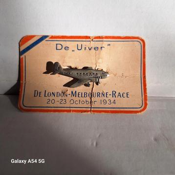 Uiver Speldje - London-Melbourne Race 1934 beschikbaar voor biedingen