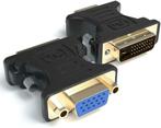 DVI-I naar VGA Adapter LogiLink - 24+5 pins Zwart * NIEUW *, Ophalen of Verzenden, Nieuw