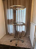 Marktkraam dubbel kledingrek rond, Kleding | Dames, Kledingrekken, Ophalen, Met wielen, Gebruikt