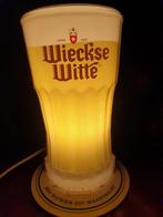 Lichtreclame Wieckse Witte, lichtbakje glas, Verzenden, Gebruikt, Reclamebord