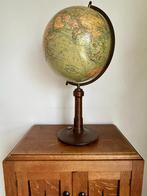 Antieke, globe, wereldbol, Kosmos Stuttgart met kompas, 1928, Gebruikt, ..., Ophalen of Verzenden, ...