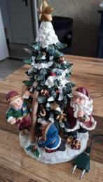 Kerstboom met kerstman en elfen, Ophalen of Verzenden, Zo goed als nieuw