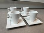 4 espresso kopjes mer schotel ASA als nieuw!, Ophalen of Verzenden, Zo goed als nieuw, Effen, Kop(pen) en/of Schotel(s)