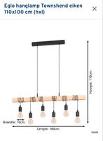 Eglo Townshend Hanglamp - Zo goed als nieuw!, Ophalen, Zo goed als nieuw, Hout, 75 cm of meer