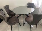 4 stoelen en eettafel set, Antiek en Kunst, Antiek | Meubels | Tafels, Ophalen of Verzenden