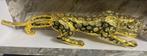 Gouden Luipaard/Panter Beeld - Decoratief, Ophalen, Zo goed als nieuw, Kunststof, Dierenbeeld