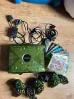 Originele xbox crystal groen halo editie transparant gaming, Met games, Gebruikt, Met 3 controllers of meer, Verzenden