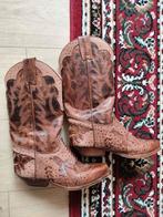 Vintage Cowboy Laarzen Leer Maat 36, Ophalen of Verzenden, Gedragen, Bruin, Lage of Enkellaarzen
