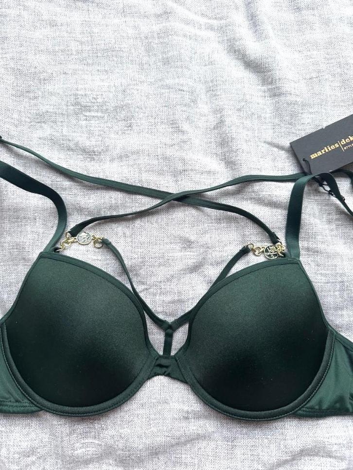 Marlies Dekkers push-up bh donkergroen, Kleding | Dames, Ondergoed en Lingerie, BH, Groen, Verzenden