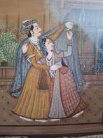 Mughall minitiature painting, Ophalen of Verzenden