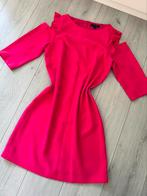 Jurk met open schouder en franjes NIEUW, Maat 42/44 (L), Nieuw, Knielengte, Roze