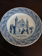 Delfts blauw bord met afbeelding Binnenhof Den Haag,21cm, Antiek en Kunst, Antiek | Wandborden en Tegels, Ophalen of Verzenden