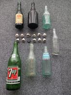 Lot oude bier en limonade flessen jaren 30 - 60, Verzamelen, Ophalen of Verzenden, Gebruikt, Flesje(s), Overige merken