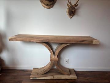 Handgemaakte Suar-houten console (tegen de muur) 150cm lang  beschikbaar voor biedingen