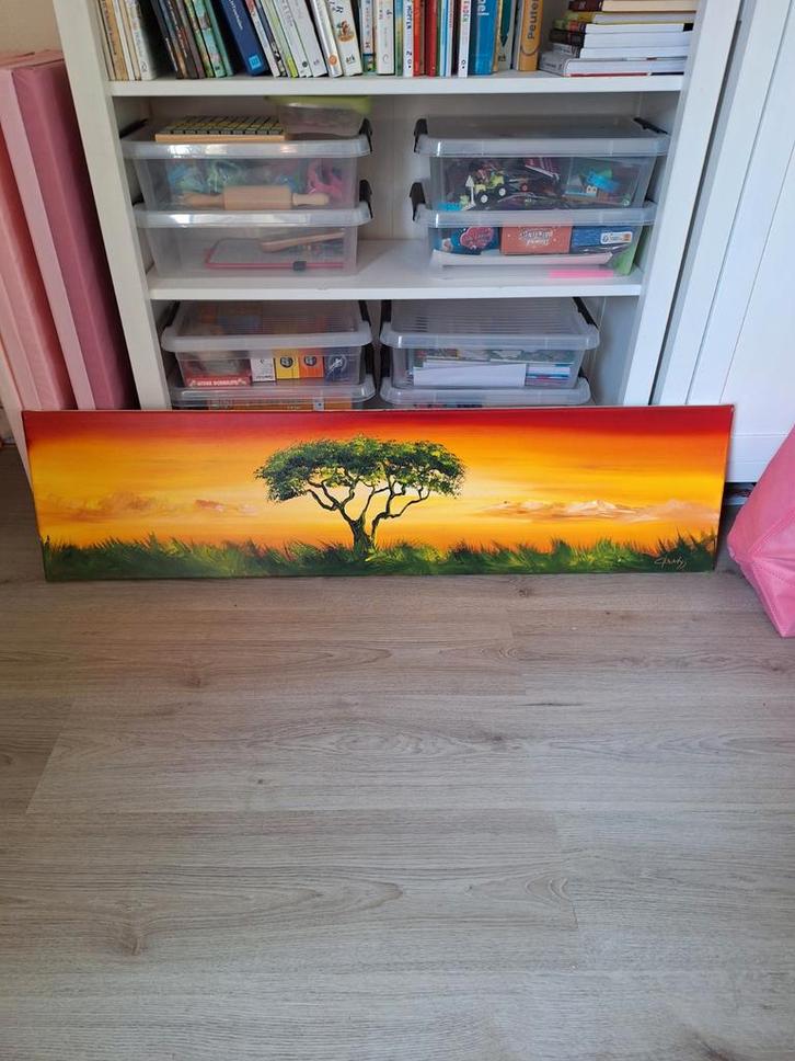 Realisme schilderij van gena genadyj, Antiek en Kunst, Kunst | Schilderijen | Klassiek, Ophalen