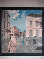 Bijzondere zeefdruk Carel Janssen, zebra in Deventer, Antiek en Kunst, Kunst | Litho's en Zeefdrukken, Ophalen of Verzenden