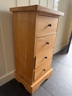Teak Ladekastje met 4 Lades, Huis en Inrichting, Ophalen, Minder dan 50 cm, Gebruikt, Teakhout