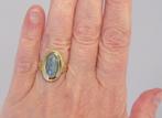 Kostbare nieuwe gouden ring met Australische Opaal, Sieraden, Tassen en Uiterlijk, Ringen, Nieuw, 18 tot 19, Goud, Blauw