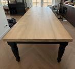 Landelijke Eettafel - 10 personen (incl. stoelen), Ophalen, 100 tot 150 cm, Eikenhout, 200 cm of meer