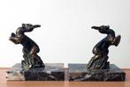Hele fraaie Franse Art Decostijl boekensteunen met gazelles, Verzenden