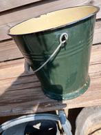 Grote emaille emmer  10 liter, Antiek en Kunst, Antiek | Emaille, Ophalen of Verzenden