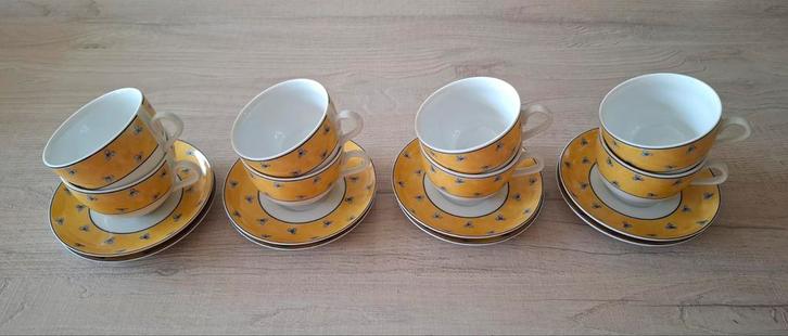 Kop en Schotels, Fine Royal Porcelain, Studio Collection DE, Huis en Inrichting, Keuken | Servies, Zo goed als nieuw, Kop(pen) en/of Schotel(s)