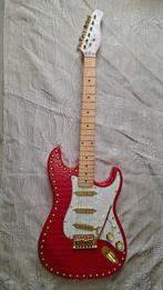 Mooie rode stratocaster Paoletti style, Ophalen of Verzenden, Zo goed als nieuw, Solid body, Overige merken