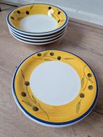 Bordenset Olijven - 8 Delig, Gebruikt, Ophalen of Verzenden, Bord(en), Overige stijlen