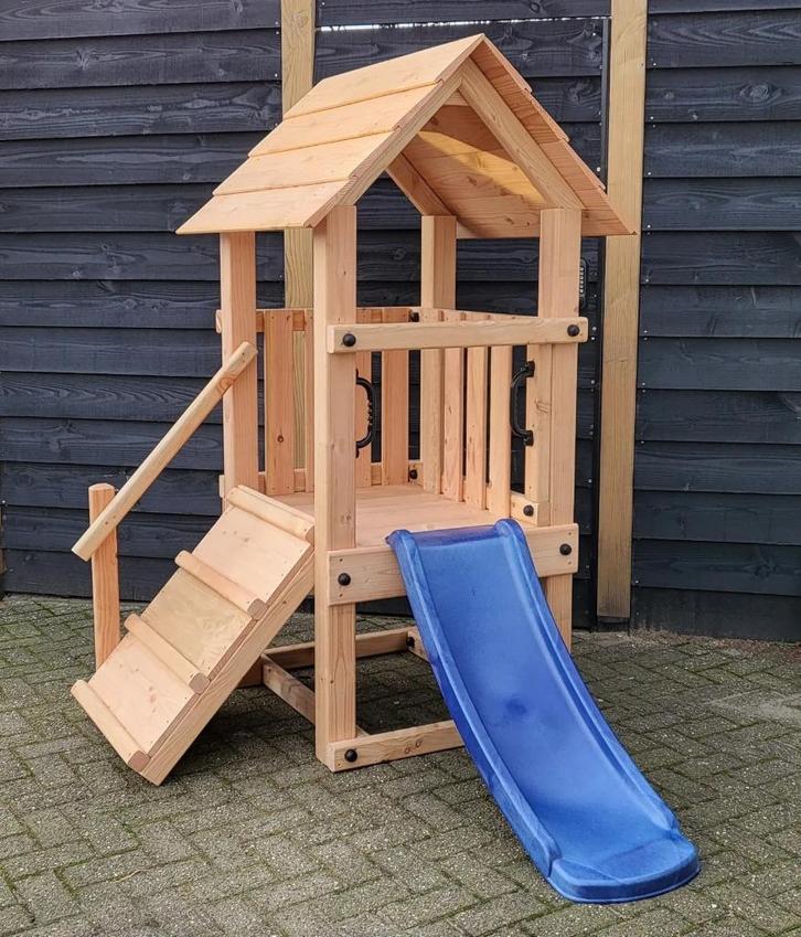 PEUTERTOREN klimtoren speeltoestel speelhuis speeltoren, Kinderen en Baby's, Speelgoed | Buiten | Speeltoestellen, Nieuw, Glijbaan
