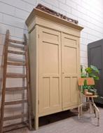Vintage/Brocante oud Hollands gele kloosterkast, buffetkast, Antiek en Kunst, Ophalen