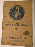 Bernard motor boekjes, Ophalen of Verzenden, Zo goed als nieuw, Folder