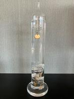 Vintage retro staande glazen Galileo thermometer 34 cm hoog, Huis en Inrichting, Woonaccessoires | Thermometers, Ophalen of Verzenden