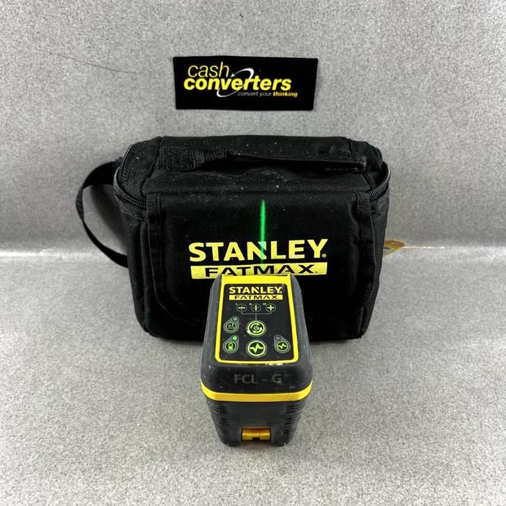 Stanley Fatmax | kruislijnlaser | groen | hoes | 395652, Doe-het-zelf en Verbouw, Meetapparatuur, Zo goed als nieuw, Afstand, Ophalen of Verzenden