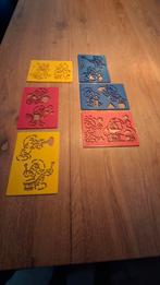 Zes teken sjablonen smurfen, Hobby en Vrije tijd, Tekenen, Ophalen of Verzenden, Gebruikt, Overige typen