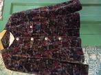 Vintage fluweel jasje met goudkleurige knopen maat 40, Ophalen of Verzenden, Zo goed als nieuw, Maat 38/40 (M), Rood