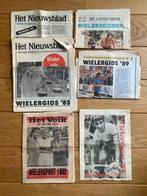 Set oude Wielergidsen uit de krant - jaren '80, Ophalen of Verzenden, Gebruikt, Overige sporten, Boek of Tijdschrift