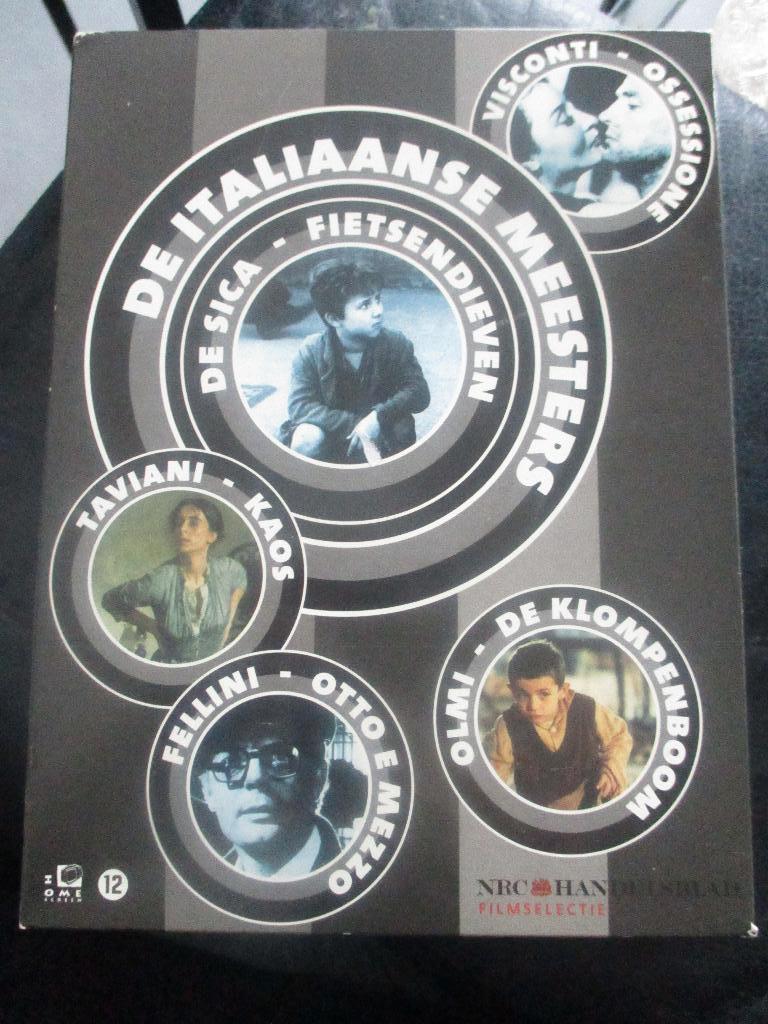 De Italiaanse Meesters dvd box De Sica, Fellinin, Visconti, Vanaf 12 jaar, Ophalen of Verzenden, Zo goed als nieuw, Drama