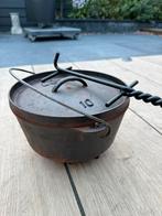 Lodge Dutch Oven - Gietijzeren Stoofpan voor Open Vuur, Tuin en Terras, Ophalen, Gebruikt, Lodge
