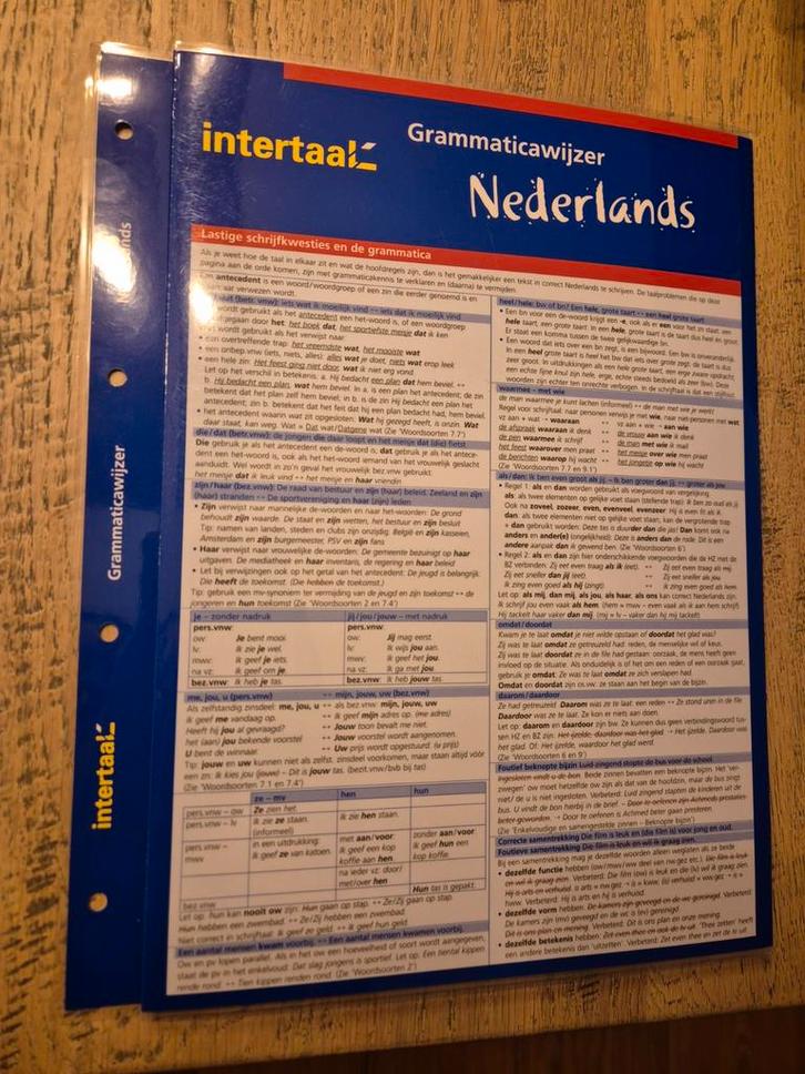 Intertaal Grammaticawijzer Nederlands, Boeken, Studieboeken en Cursussen, Zo goed als nieuw, Niet van toepassing, Alpha, Ophalen of Verzenden